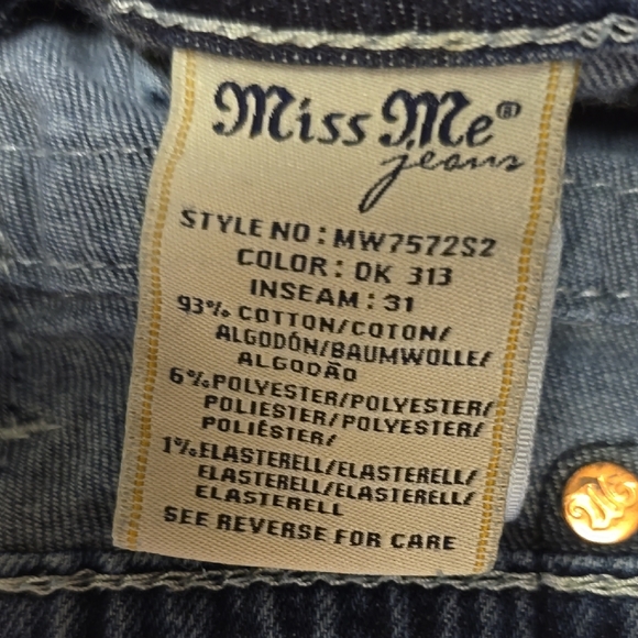 Miss Me Dark Blue Skinny Jeans - Picture 2 of 4